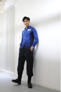 MDSE006 量身定制保安制服 模特示範 真人展示 修身撞色 保安制服專門店